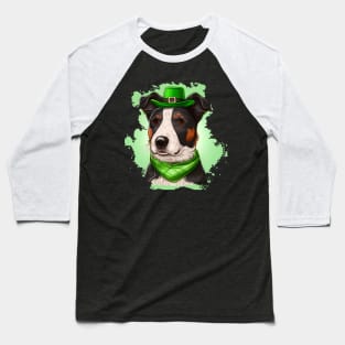 Gentleman Dog Ready For St. Patrick's Day Dog Lover Baseball T-Shirt